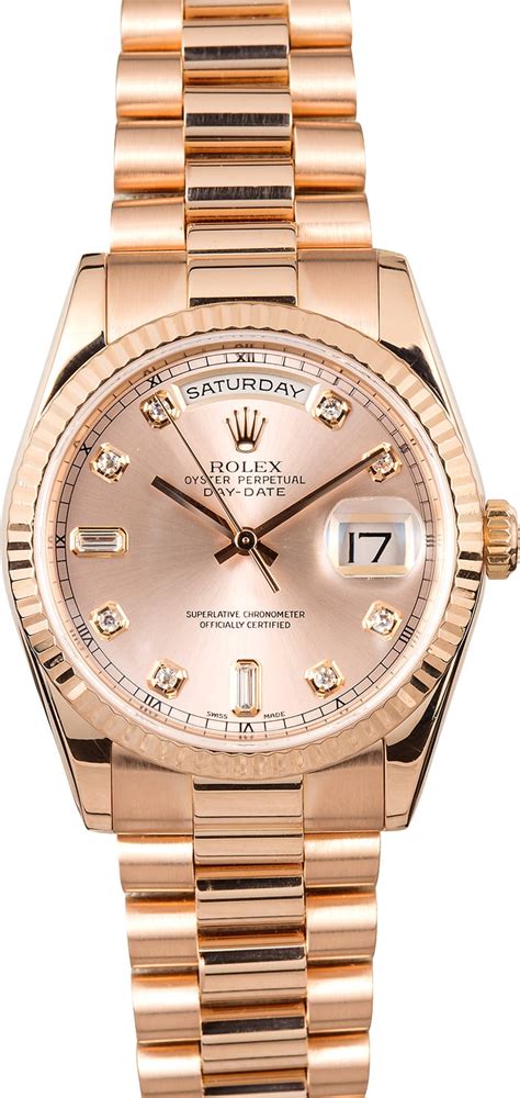 rolex day-date 40 rose gold president model price|rolex day date price.